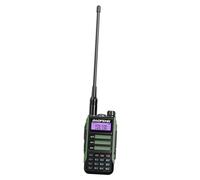 Qianly Radio de Comunicación Profesional Portátil con Auricular Canales Múltiples Antena Resistente Linterna Integrada Silicona Antideslizante Resistente al