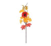 Qianly Rama de Hojas de Arce Artificiales, de Hoja Falsa, Planta Falsa, Hojas de otoño, selección para jardín, Style B