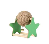 Qianly Rascador con Pelota Sisal Interactivo Rascador con Bola Sisal Compacto para Interiores, partamentos, Pequeño