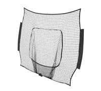 Qianly Red de Béisbol, Tamaño 2,1 X 2,1 M, para Uso en Parques Deportivos Y Sesiones de Práctica, Negro