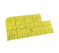 Qianly Regla de Planchado en Caliente Regla de Medición Regla para Patchwork Regla para Acolchado de Tela de Resina Resistente al para Doblar y, 10x5inch