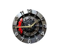 Qianly Reloj de Pared con Engranajes Planos 2D, Reloj de Pared, Reloj Mecánico Decorativo Contemporáneo para Decoración de Dormitorio, 20cmx20cm