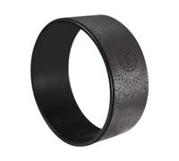 Qianly Rueda de para Estiramientos Rodillo para Ejercicios de Espalda Anillo Masajeador Muscular Relajante Accesorio de Pilates de Espuma Material PP, Negro