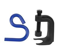 Qianly Separador de Rótula Herramienta de Reparación Desmontador Ajustable Extractor Robusto Portátil Fabricado en Acero Al Carbono Adecuado para Coches, con Varilla Doblada Azul
