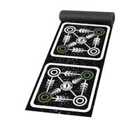 Qianly Soccer Agility Ladder Mat Portátil Y Plegable en Diatom Mud con de Aislamiento Acústico Y Resistencia a Manchas Entrenar, 40 Cm X 360 Cm