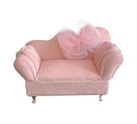 Qianly Sofá a Escala 1:12, Muebles en Miniatura para Sala de Estar, Adornos para Dormitorio, Decoración de Escena de La Vida, Estuche de Almacenamiento de Jo, Sofá Individual
