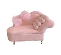 Qianly Sofá a Escala 1:12, Muebles en Miniatura para Sala de Estar, Adornos para Dormitorio, Decoración de Escena de La Vida, Estuche de Almacenamiento de Jo, Chaise Longue