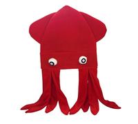 Qianly Sombrero con Forma de Pulpo, para Disfraces, Accesorios para Fotos de Bar, Espectáculos Y Representaciones Teatrales, Rojo