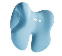 Qianly Soporte Cervical Almohada de Cuello para Oficina Ergonómica con Almohadilla Viscoelástica Funda Suave Extraíble Y Diseño Antideformante Adecuada para, Azul Claro, tal como se describe