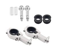Qianly Soporte de Manillar para Paramanos de Motocicleta Abrazaderas de Paramanos Kit de Montaje Universal Juego Completo con Aleación de Aluminio R, 22 mm 28 mm universal
