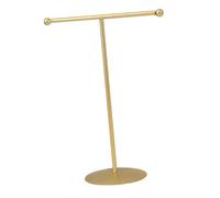 Qianly Soporte de Mesa con Barra en Forma de T para Exhibir Joyas de Oro.