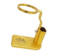 Qianly Soporte para Filtro de Té Y Taza, Estante para Filtro de Café, Altura Ajustable, Aluminio, Soporte Estable para Colador de Té, Portátil para El Hogar, Oro, tal como se describe