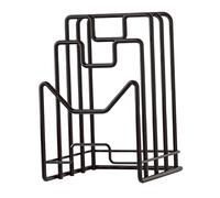 Qianly Soporte para Tabla de Cortar, Organizador de Tabla de Picar, Soporte para, Sartenes Y Tapas, Soporte para Utensilios de Cocina para Platos, Band, Negro, tal como se describe