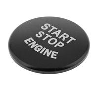 Qianly Start Stop Engine Button Cover Protector de Botón Aluminio Recubrimiento Tapa Arranque Mantiene Adecuado para Propietarios Coches