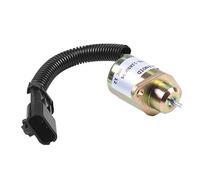 Qianly Stop Solenoide Válvula para Corte de Combustible Preciso con Apagado de Emergencia Conectores Rápidos y Voltaje 12V Fabricada en Cobre Adecuada para