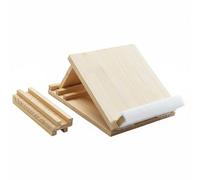 Qianly Tabla Inclinada de Madera Multifuncional Superficie de Estiramiento Ajustable Resistente Superficie Inclinable Portátil para Deportistas, Plano-8g