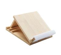 Qianly Tabla Inclinada de Madera Multifuncional Superficie de Estiramiento Ajustable Resistente Superficie Inclinable Portátil para Deportistas, Plano-4g