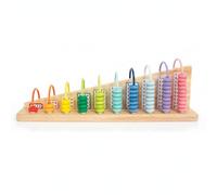Qianly Tablero Aritmético Educativo Suma Restar Tablero Aritmético Colores Brillante Calculador Números para Niños Pequeños, Aprendices Tempranos
