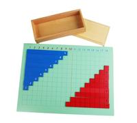 Qianly Tablero de Multiplicación Y División, Suma Y Resta, Regalos Preescolares, Juguete Educativo, Manipulativos Matemáticos de Madera para Niños Y Niñas, Tablero Adicional