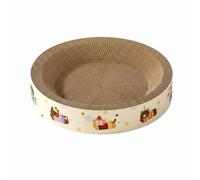 Qianly Tablero Rascador Grueso Engrosado Rascador Ondulado Protege Muebles Tabla Rascadora, 55 X 9 Cm, Redondo Gigante