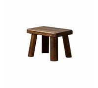 Qianly Taburete de Madera Maciza Banco Bajo Asiento Escabel Compuesto con Hechura Artesanal en Madera Paulownia Superficie Lisa y Firme Adecuado para Pasillo, 30 20 20 Cm