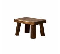 Qianly Taburete de Madera Maciza Banco Bajo Asiento Escabel Compuesto con Hechura Artesanal en Madera Paulownia Superficie Lisa y Firme Adecuado para Pasillo, 34 24 20 Cm