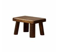 Qianly Taburete de Madera Maciza Banco Bajo Asiento Escabel Compuesto con Hechura Artesanal en Madera Paulownia Superficie Lisa y Firme Adecuado para Pasillo, 34 24 27 Cm