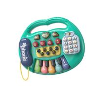 Qianly Teclado de Juguete con Diseño de Dibujos Animados, Multifuncional para Niños Y Niñas Pequeños.