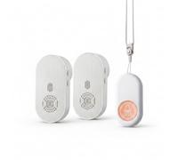 Qianly Timbre Inalámbrico Plug and Play Receptor Enchufable , 808 Enchufable, 1 Botón De Llamada + 2 Receptores De Timbre con Cordón