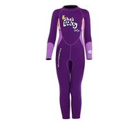 Qianly Traje de Neopreno para Niños de 2,5 Mm de Largo Completo - Traje de Baño para Niñas para Buceo, Surf Y Buceo, XL