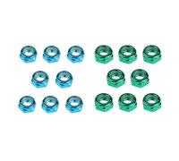 Qianly Tuercas de Eje Skateboard Tuercas de Tornillo para Longboard Accesorios para Ruedas Patineta Repuestos de Camión Carbono Adecuado para Cambio