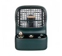 Qianly Ventilador de Escritorio con Pulverizador de Agua 3 Velocidades Ventilador Recargable con Nebulizador Bajo Ruido Climatizador Evaporativo Portátil, Verde