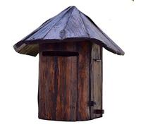 QIANMEI Buzón Individual Exterior Buzón de Madera for Exteriores, buzón Retro Antiguo montado en la Pared, buzón Postal, buzón Decorativo for jardín
