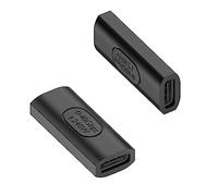 QIANRENON 240W USB4.0 C Hembra a Hembra Adaptador Acoplador 40Gbps USB4.0 Type C Jack a Jack Extensión Conector PD240W/50V Carga soporta 8K@60Hz Audio/vídeo, para Extender USB C Cable, 2Pcs