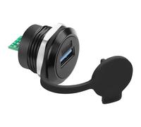 QIANRENON 5 Gbps USB 3.0 Rosca Fija Montaje DIP Conector USB 3.0 Hembra a 9 Pin PCB Placa Bulkhead Montaje Adaptador USB 3.0 PCB Soldadura Conector Conector 5 V 1 A, para DIY USB Transferencia de