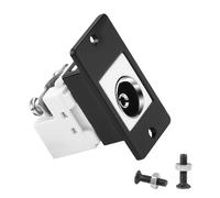 QIANRENON 9,5 mm Antena Enchufes Rectangular Panel Montaje Adaptador PAL Hembra a Crimpado Abrazadera Montaje Fijo Satélite Cable Conector para RF Dispositivo TV Set Top Box