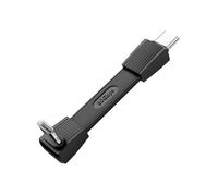 QIANRENON 90° Ángulo USB C 4.0 Full Funktionumfang Ultra Kurzes Kabel Typ C 4.0 Macho a Macho a Macho Positive Biegung Schnelllade Daten Anschluss 80Gbps PD240W, para Mac Mini Smartphone Tablet, 5 cm