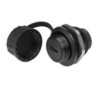 QIANRENON Adaptador de datos impermeable USB C de 10 Gbps, USB tipo C 3.1 hembra a hembra, Enchufe Tipo C, Panel de montaje, Conexión resistente al agua, Toma de corriente, Para transferencia de datos