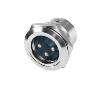 QIANRENON Adaptador de soldadura de fijación roscada XLR de 3 pines XLR macho a terminal de soldadura, conector redondo, conector XLR soldado, montaje de audio, para transmisión de señal de equipos de