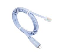 QIANRENON Cable de consola Cisco tipo C, cable de depuración serie de consola con chip FTDI, cable adaptador USB tipo C a serie RJ45, compatible con enrutadores, interruptores, cortafuegos, 6 pies