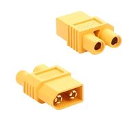 QIANRENON Conector de batería 30 A XT60 a EC3 RC, conector de batería chapado en oro XT60 macho a EC3 hembra adaptador de alta corriente compacto XT60 a EC3 RC batería convertidor, para drones,