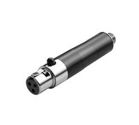 QIANRENON Conector de micrófono inalámbrico Mini XLR a TRS de 3,5 mm - Mini XLR hembra de 3 pines a adaptador estéreo de auriculares TRS hembra de 3,5 mm, para micrófono Lavalier