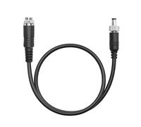 QIANRENON DC 5,5mm×2,1mm Montaje en Panel Cable de Extensión,Macho de 5,5×2,1 mm con Tuerca de Seguridad,Cabezal Hembra de 5,5×2,1/2,5 mm con Rosca,para Adaptador de Corriente DC12V,50cm/19,6in