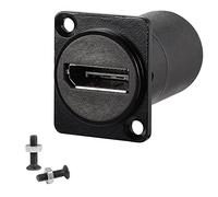 QIANRENON DP1.4 Conectores de Paso de Montaje en Panel 8k@60hz Displayport Hembra a Hembra acoplador de Paneles,Se Utiliza para transmitir señales Multimedia de Audio/Video HD