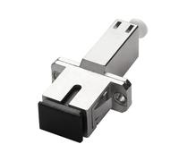 QIANRENON LC Hembra a SC Hembra Híbrida Fibra Óptica Adaptador Acoplador SM 9/125μm LC/UPC Toma a SC/UPC Toma Monomodo Simplex Fibra Óptica Conector, para FTTH Convertir LC-SC Patch Pigtail