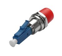 QIANRENON LC/UPC a FC/UPC Híbrida Fibra Adaptador Convertidor SM 9/125μm LC Macho a FC Hembra Fibra Óptica Simplex Conector Acoplador, Para FTTH Patchcord óptica Potencia Medidor Roja Luz Bolígrafo