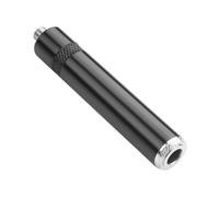 QIANRENON TRS 1/4 Hembra a Bloqueo TRS 1/8 Hembra Simétrica Audio Conector TRS 6,35 mm Jack a Locking TRS 3,5 mm Jack Stereo Auriculares Adaptador Adaptador Extender para Conversión de Puerto 1/4 1/8