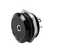 QIANRENON TRS 1/8 Empotrable Fijación Roscada Auriculare Adaptador 3,5mm Hembra a Terminal para Soldar Panel Montaje Estéreo Conector,3-Pin Auriculare Toma Soldadura Módulo, para Conexión Audio