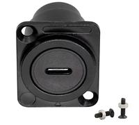 QIANRENON USB C a USB3.0 Panel Montaje Adaptador 5Gbps USB Type C Hembra a USB3.0 Hembra Dato Conector Módulo, Montaje D/XLR Panel, para dato Transmisión, Red de Audio y vídeo Equipo Industrial