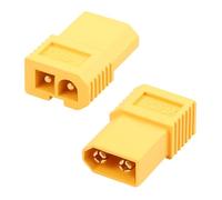 QIANRENON XT60 a Big-Tamiya Plug adaptador 15A XT60 macho a 2 pines Tamiya conector de batería convertidor ESC compatible con conector Tamiya, para motores de avión no tripulado ESC, 2 unidades